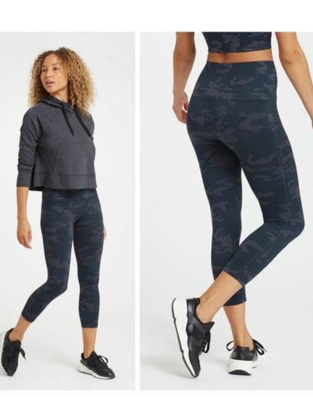 Spanx Seamless Cropped Camo Leggings Size 1X